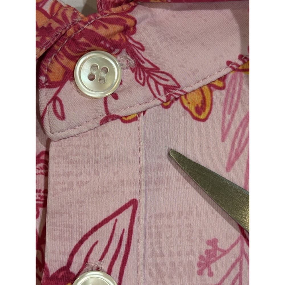 Sunday Swagger Polo Shirt Men's 2XL Performance Golf Tropical Floral AOP Wicking - Picture 2 of 8